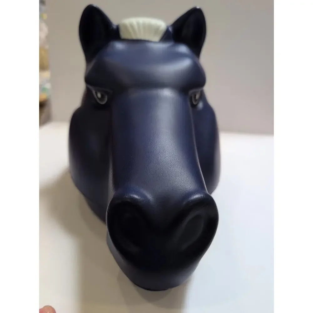 Vintage Indianapolis Colts Foamheads Foam Hat Blue Horse Head NFL Preowned‎